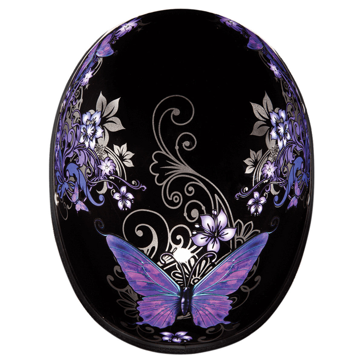 Daytona Women's Novelty Eagle With Butterfly Half Helmet