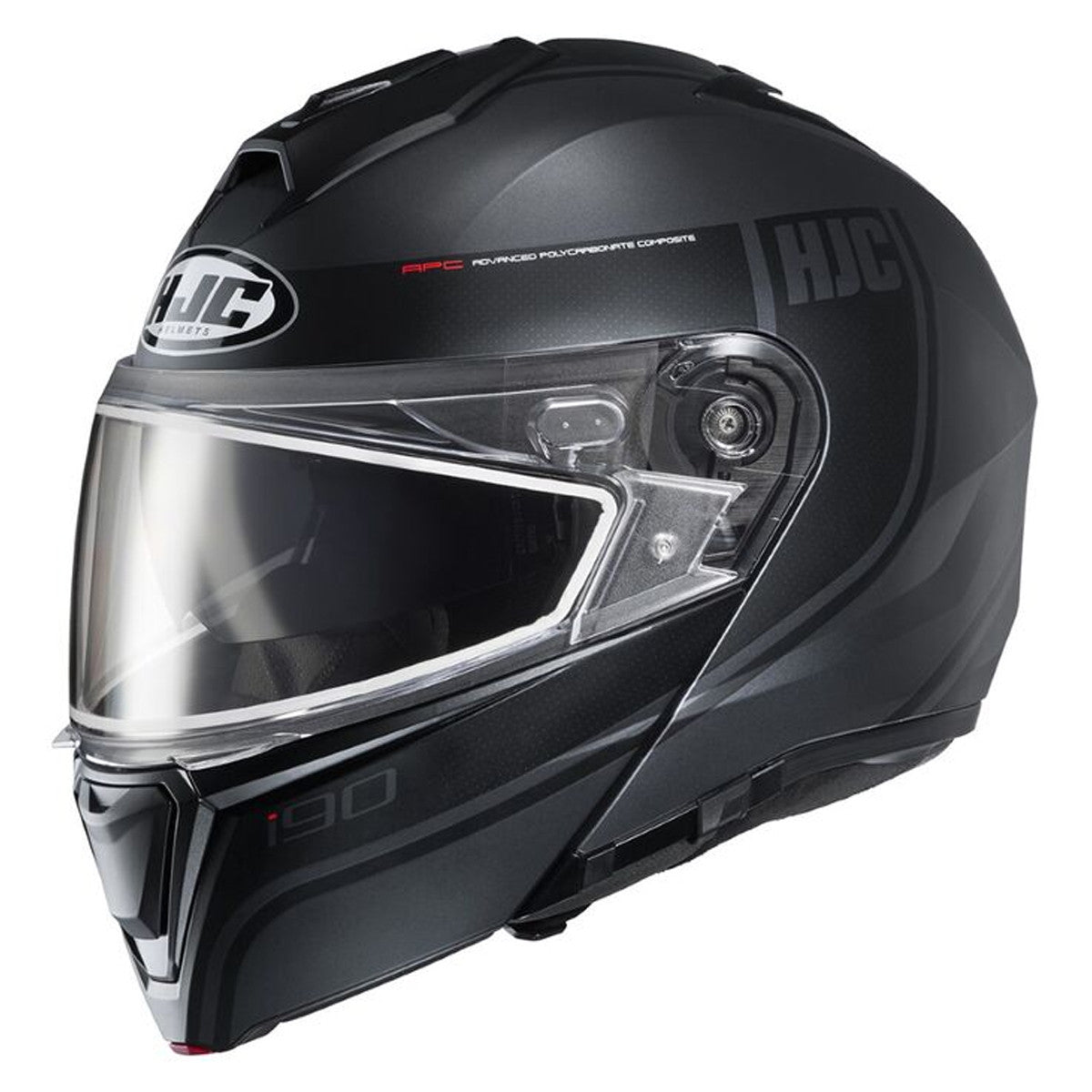 HJC i90 Davan Modular Snow Helmet With Dual Lens Shield - Black/Grey