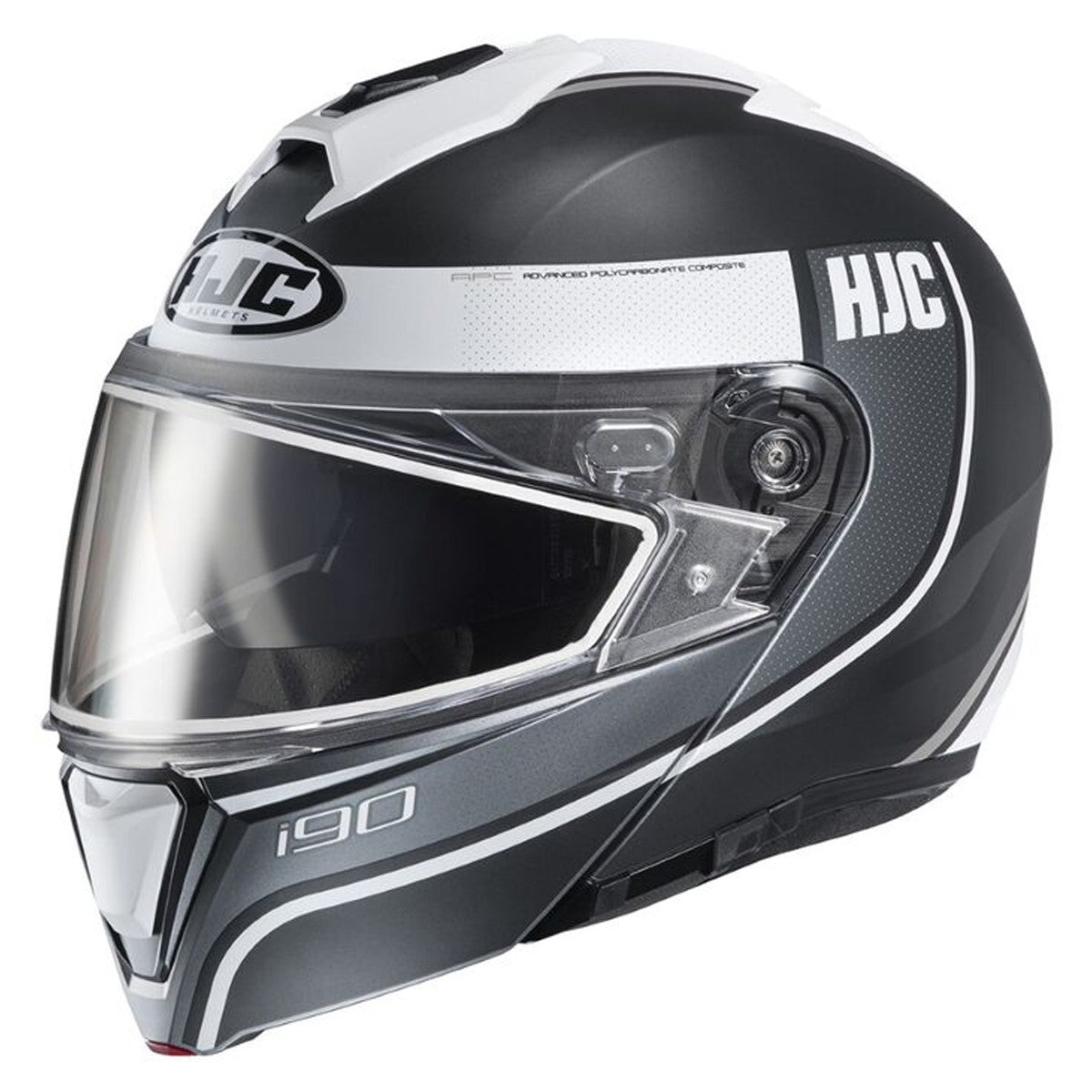 HJC i90 Davan Modular Snow Helmet With Dual Lens Shield - Black/White