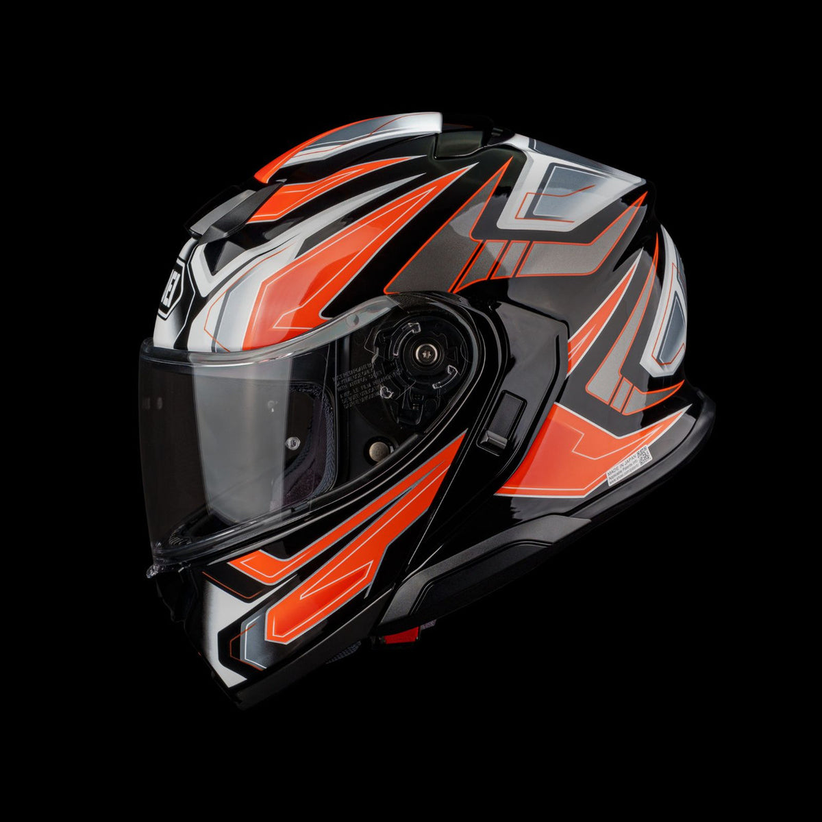 shoei-neotec-3-anthem-modular-motorcycle-helmet-black-orange-side-view