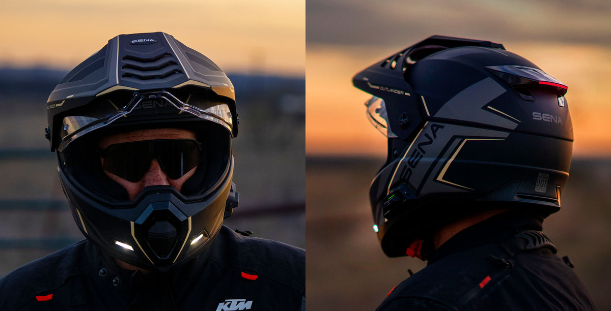 Sena Outlander Dual Sport Bluetooth Smart Motorcycle Helmet
