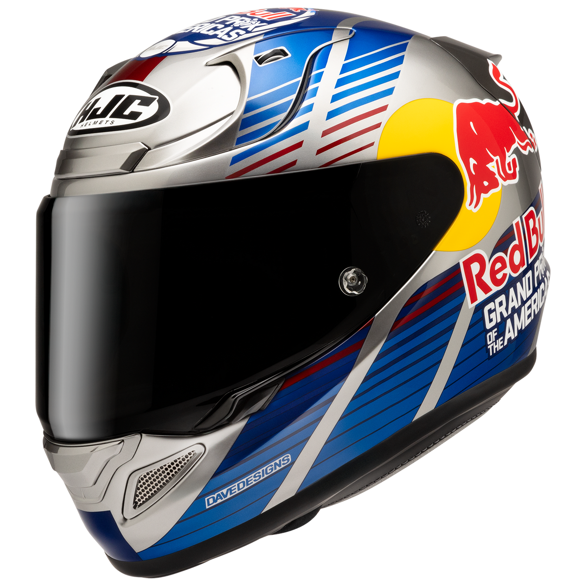 HJC RPHA 12N Red Bull Austin GP 2 Full Face Motorcycle Helmet