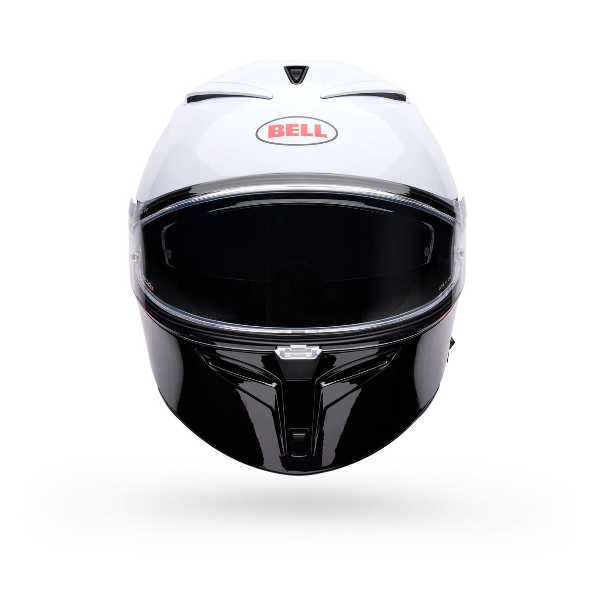 Bell Lithium Motion Full Face Motorcycle Helmet - White/Red - Front View