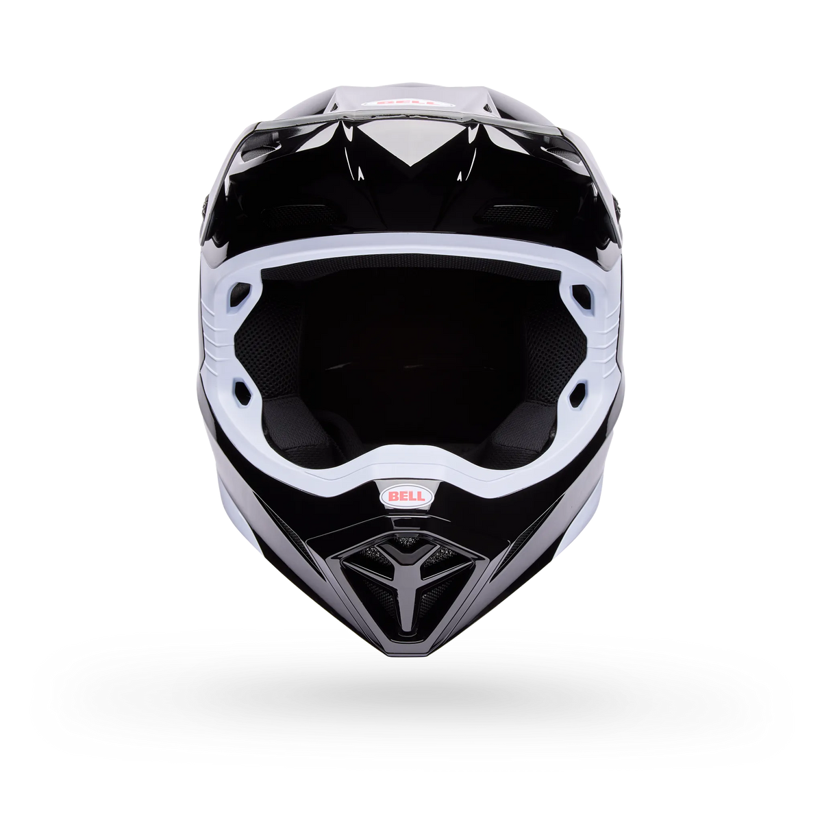 Bell MX-10 Mips Solid Motorcycle Helmet - Black - Front View