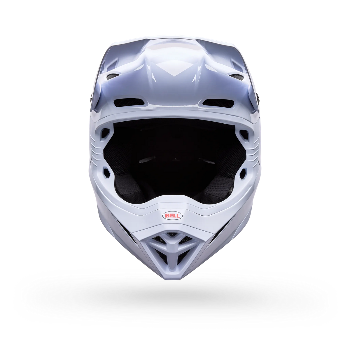 Bell MX-10 Mips Solid Motorcycle Helmet - White - Front View
