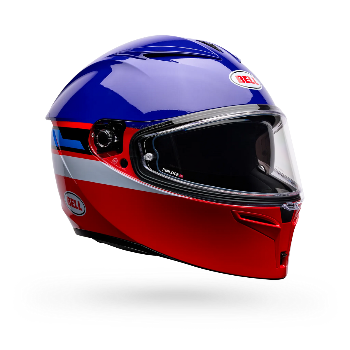 Bell Lithium Motion Full Face Motorcycle Helmet - Blue/Red - Main