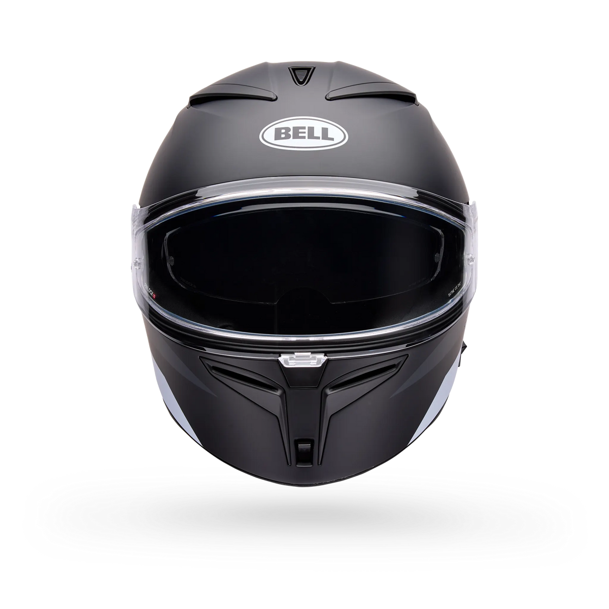 Bell Lithium Flip Full Face Motorcycle Helmet - Black/White - Front View