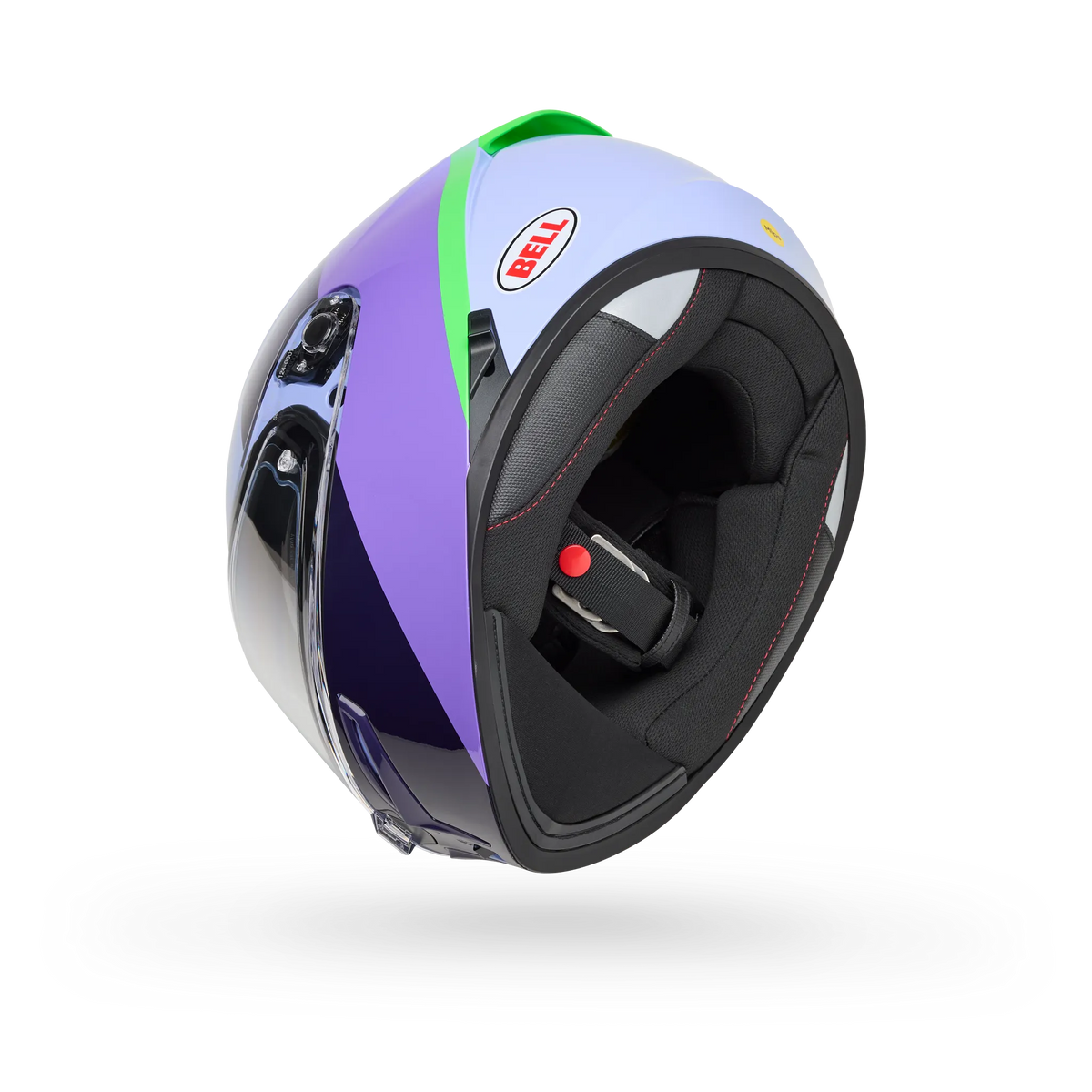 Bell Lithium Mips Bash Full Face Motorcycle Helmet - Purple - Bottom Side View
