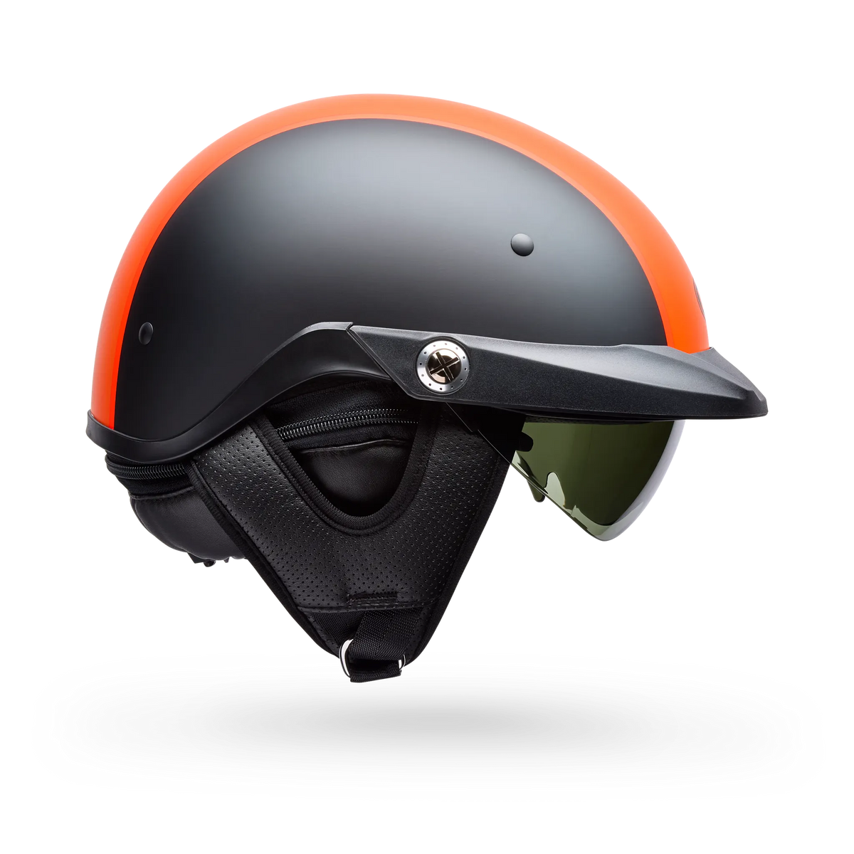Bell Pit Boss Pinned Half Face Motorcycle Helmet - Back View