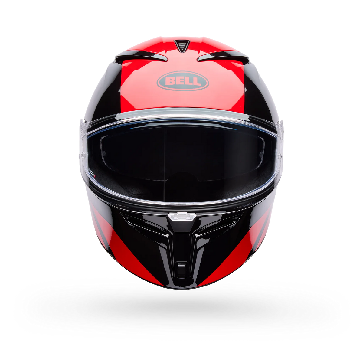 Bell Lithium Mips Tech Full Face Motorcycle Helmet - Red/Black - Front View