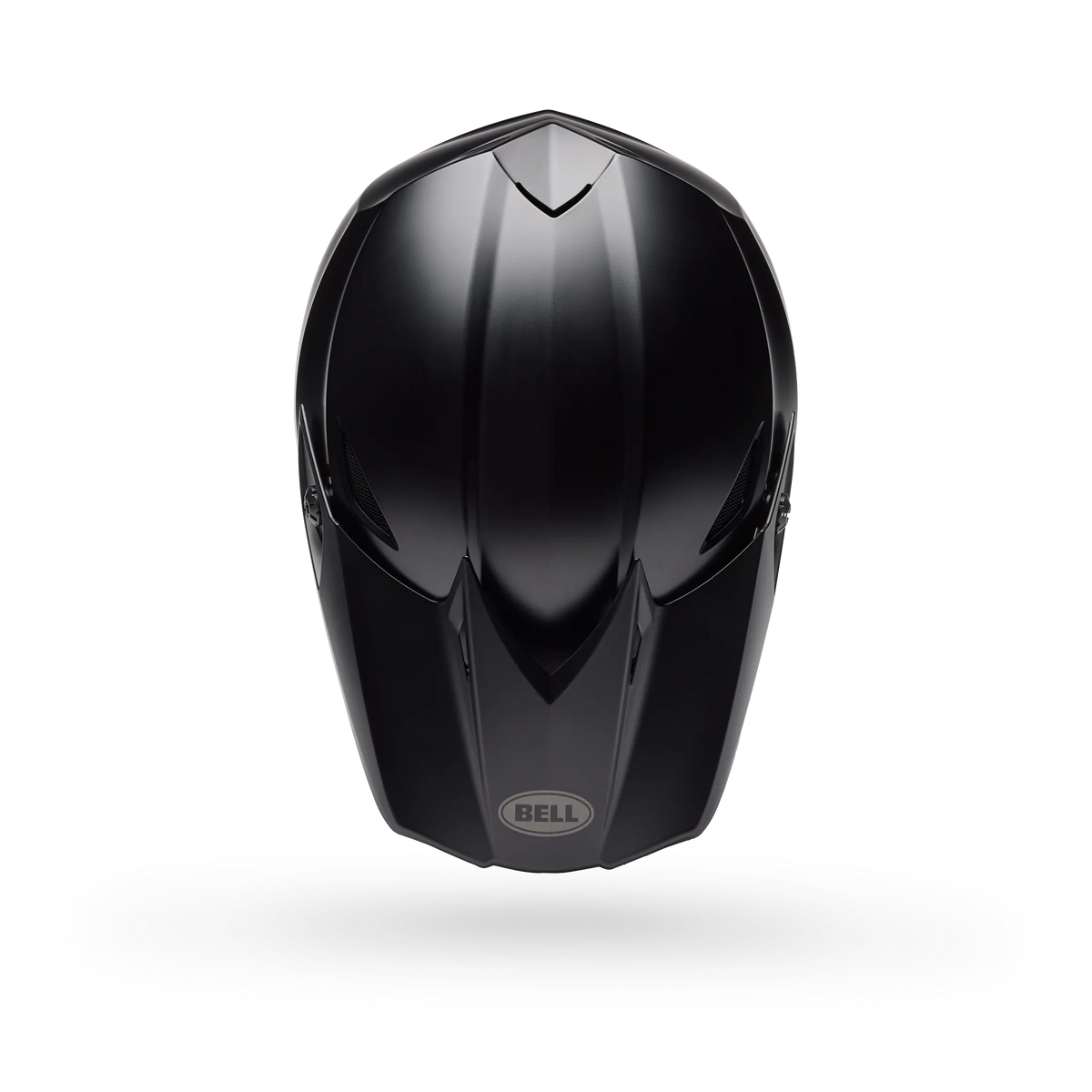 Bell MX-10 Mips Solid Motorcycle Helmet - Matte Black - Top View