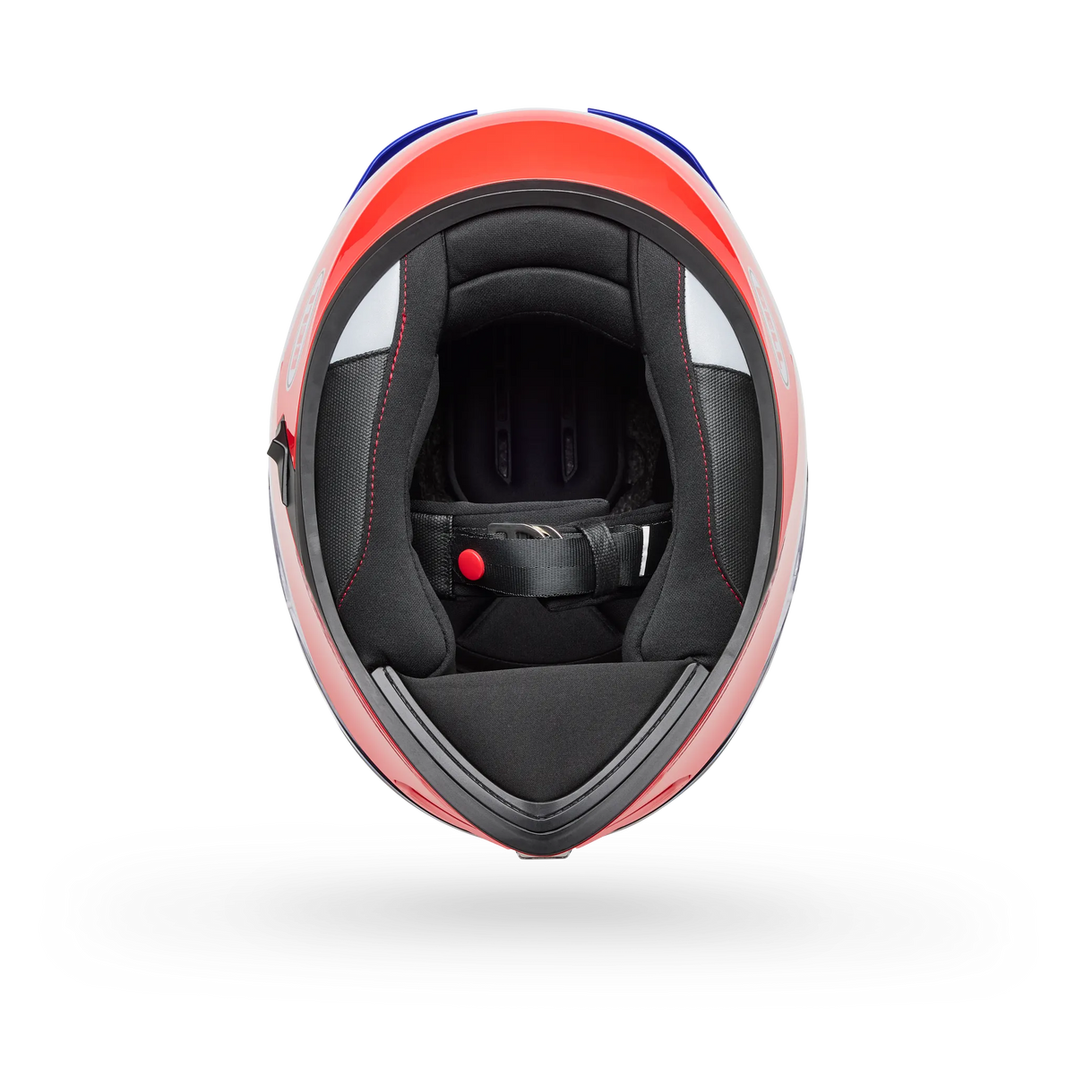 Bell Lithium Motion Full Face Motorcycle Helmet - Blue/Red - Bottom View