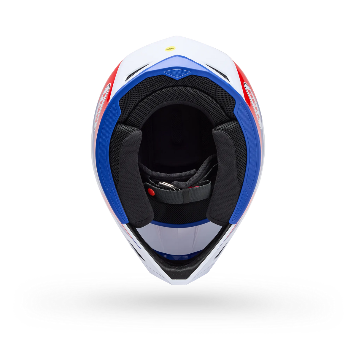 Bell MX-10 Mips Dyno Motorcycle Helmet - Red/White - Bottom View