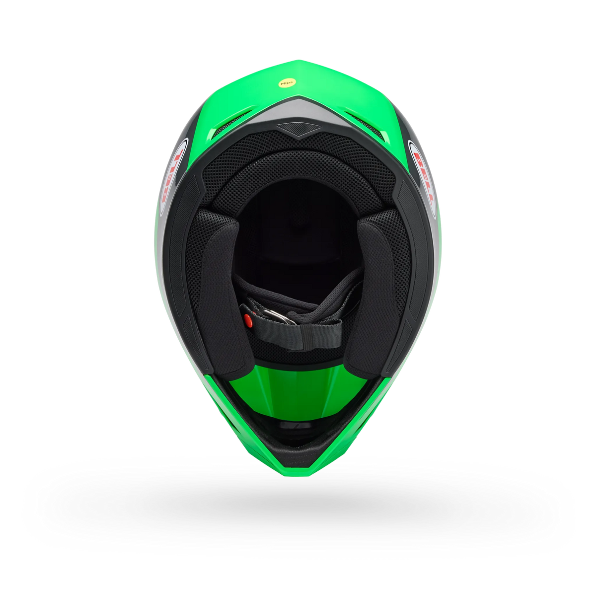 Bell MX-10 Mips Dyno Motorcycle Helmet - Green/Grey - Bottom View