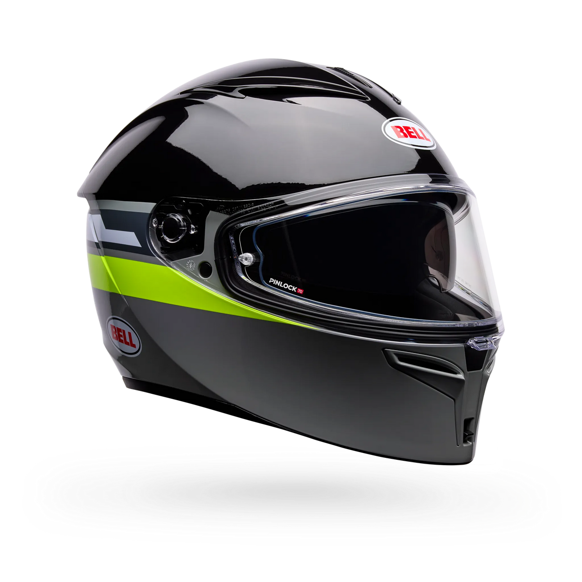 Bell Lithium Motion Full Face Motorcycle Helmet - Gray/Green - Main
