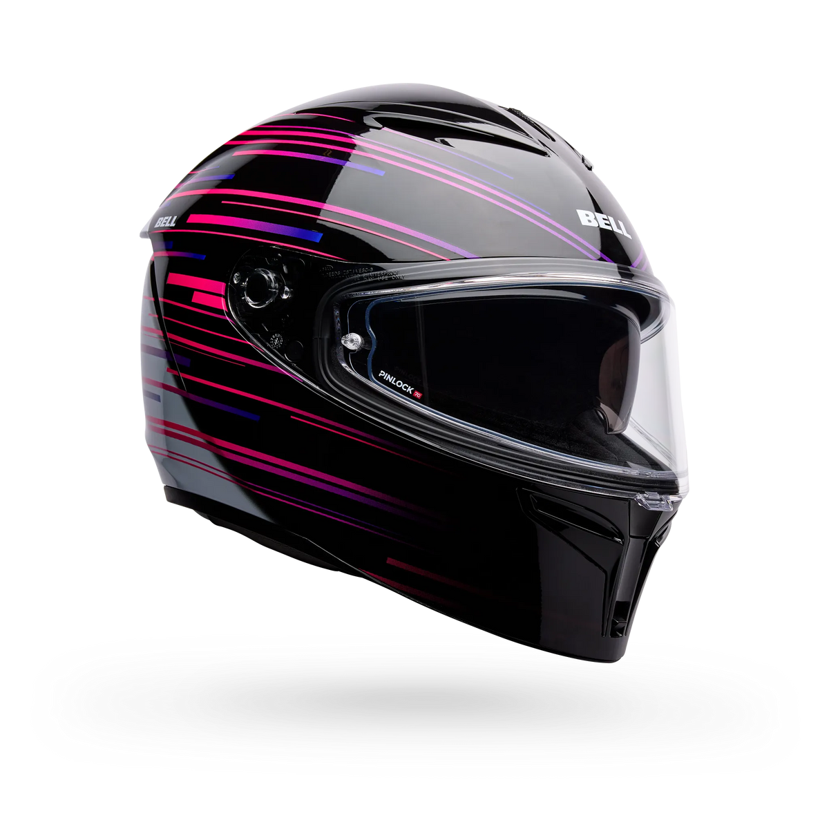 Bell Lithium Velo Full Face Motorcycle Helmet - Black/Purple - Main