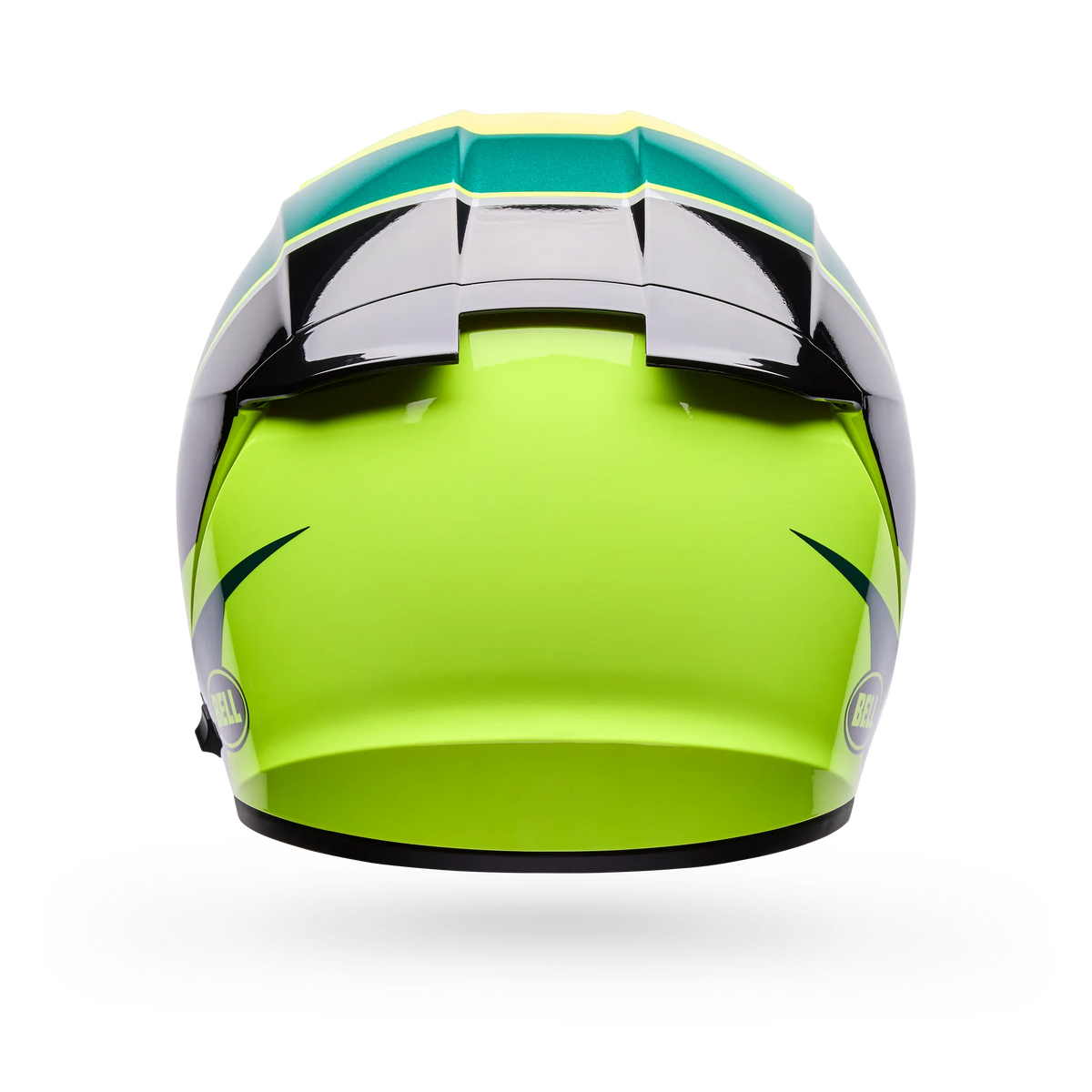 Bell Lithium Flip Full Face Motorcycle Helmet - Yellow - Back View