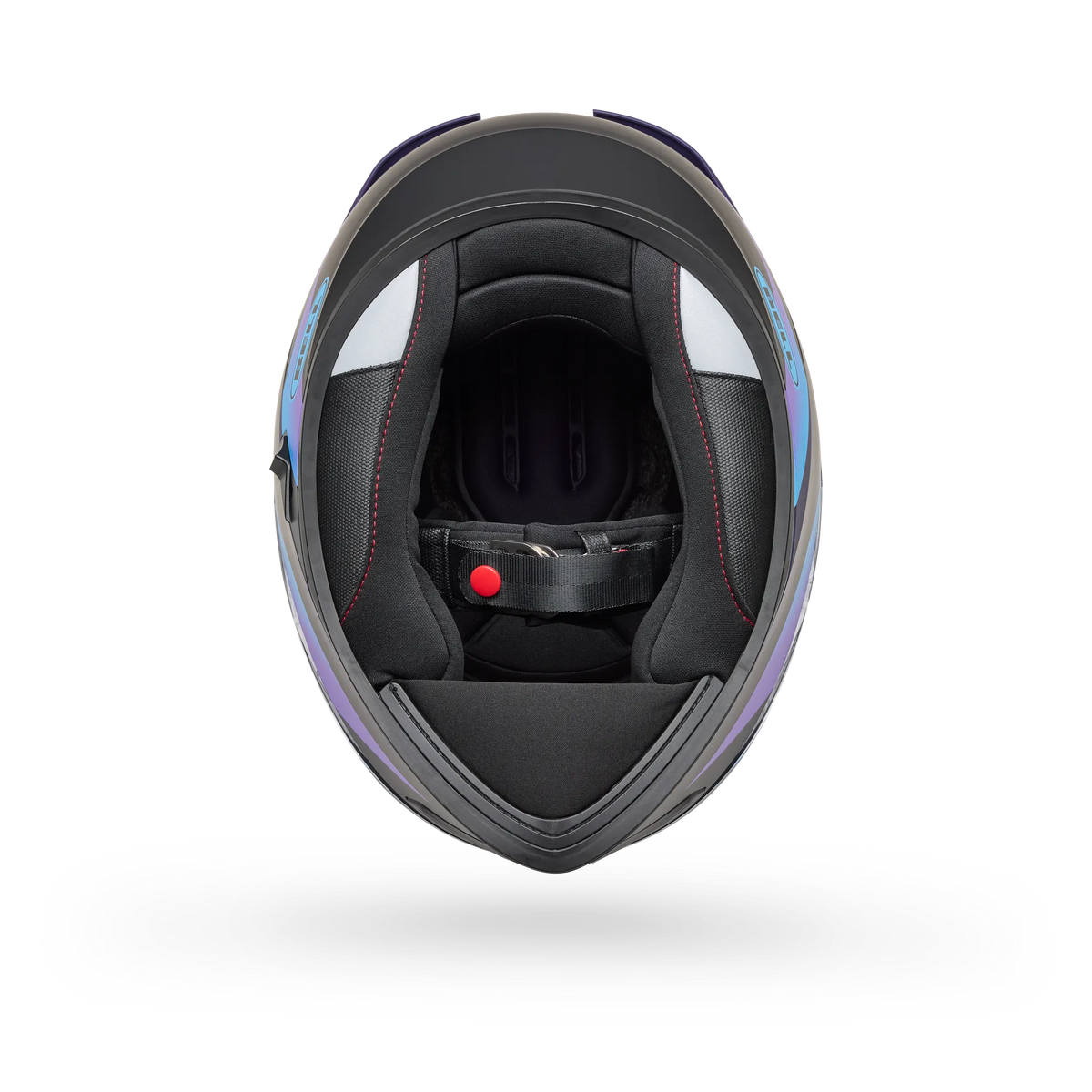 Bell Lithium Passion Full Face Motorcycle Helmet - Black/Purple - Bottom View