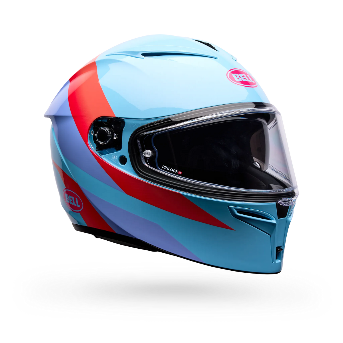 Bell Lithium Passion Full Face Motorcycle Helmet - Blue/Pink - Main