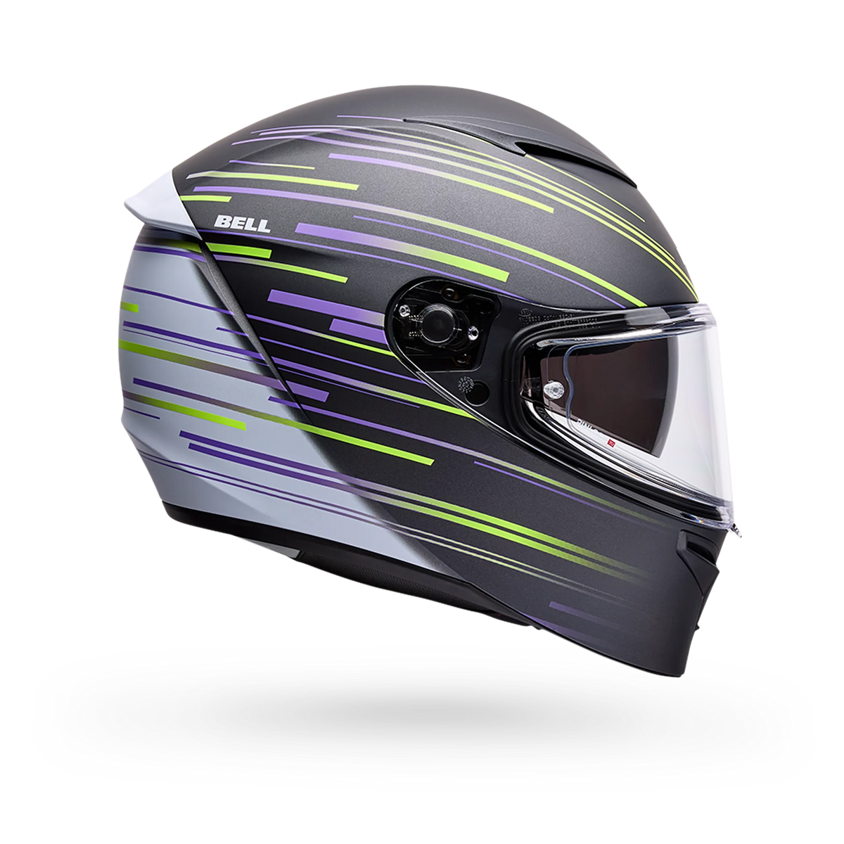 Bell Lithium Velo Full Face Motorcycle Helmet - Black/Yellow - Side View
