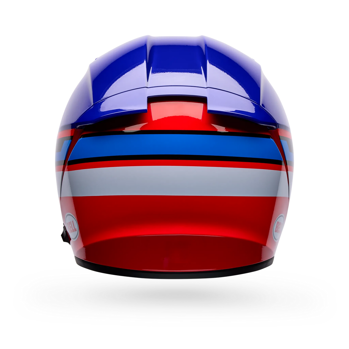 Bell Lithium Motion Full Face Motorcycle Helmet - Blue/Red - Back View